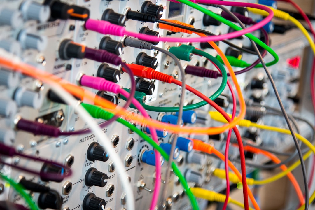 Colorful connections at switchboard